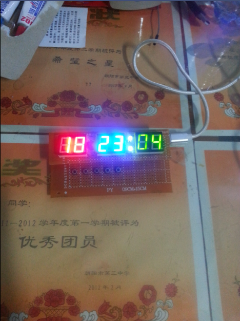 最简单的数码管应用——数码管时钟 开源,显示时间,我是天才,简单的 作者:我是天才 906 