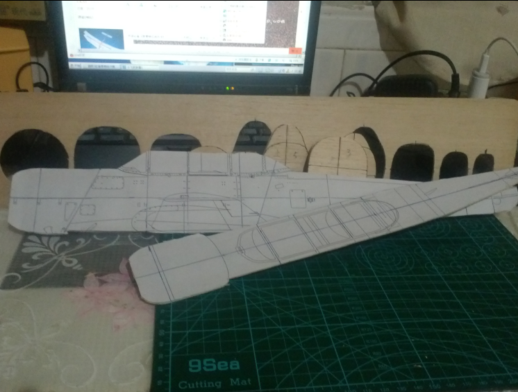 初教六(CJ-6)第一次做像真机,轻木机身轻木蒙皮,翼展540mm 图纸,大家看,清晰点,纠结的 作者:飞翔的橡皮筋 3600 