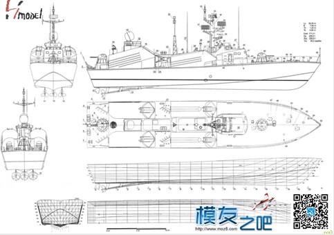 【偶尔飞一次】制作【俄罗斯黄蜂3型导弹艇】模型 图纸 作者:漂洋过海 7054 