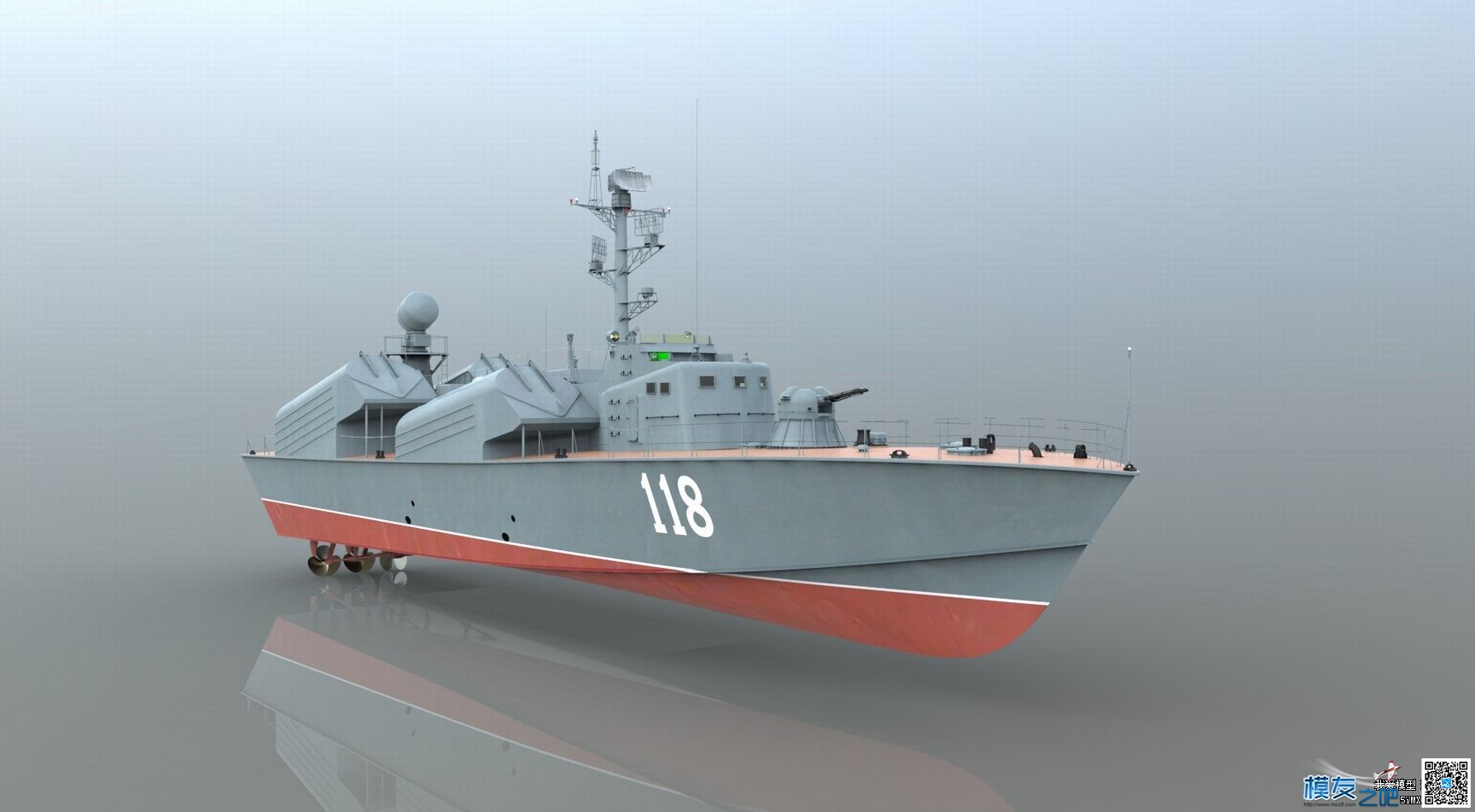 【偶尔飞一次】制作【俄罗斯黄蜂3型导弹艇】模型 图纸 作者:漂洋过海 4196 