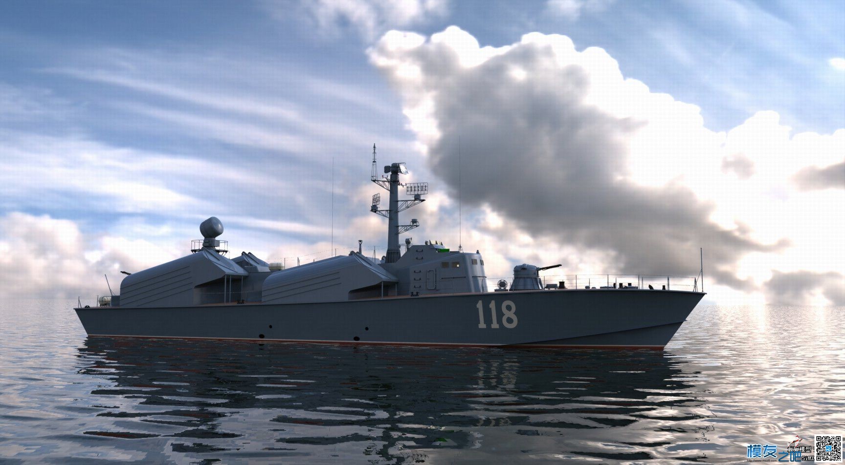 【偶尔飞一次】制作【俄罗斯黄蜂3型导弹艇】模型 图纸 作者:漂洋过海 3478 