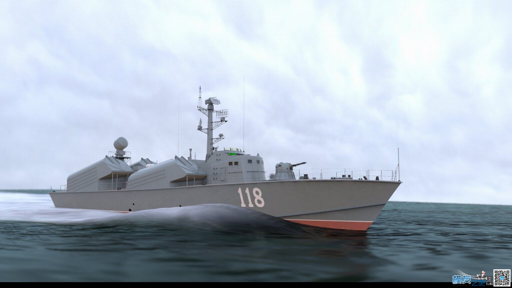 【偶尔飞一次】制作【俄罗斯黄蜂3型导弹艇】模型 图纸 作者:漂洋过海 9863 