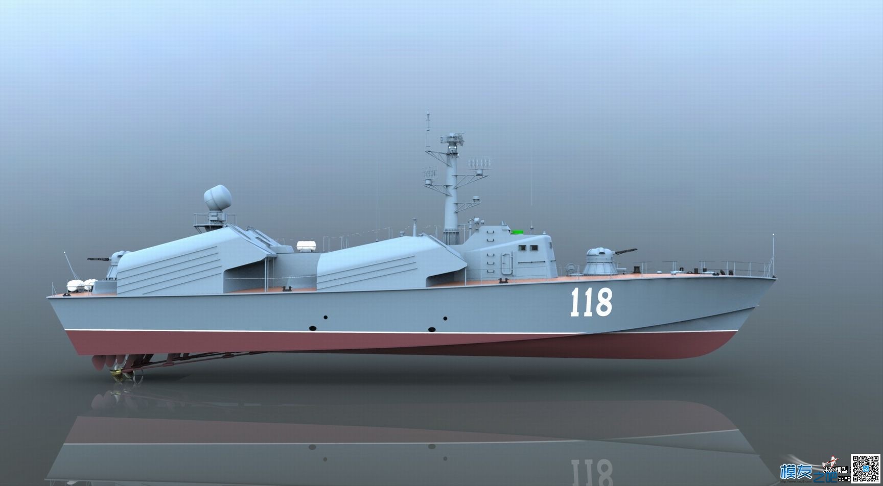 【偶尔飞一次】制作【俄罗斯黄蜂3型导弹艇】模型 图纸 作者:漂洋过海 6139 