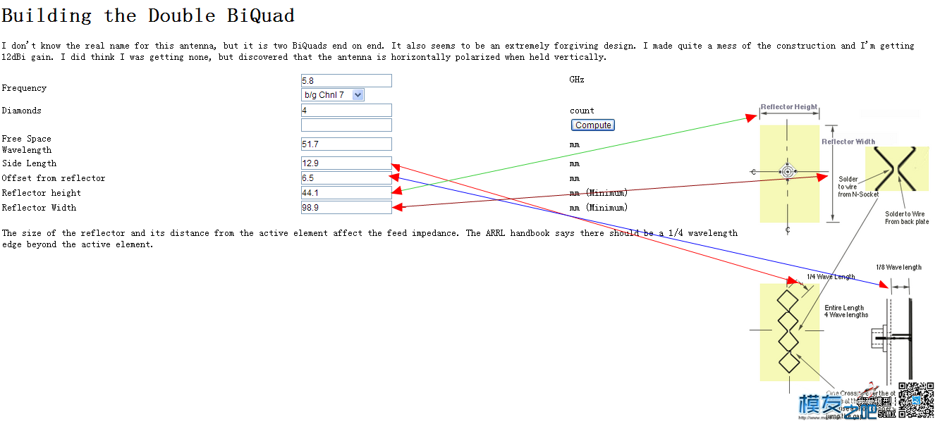 双双菱天线制作及测试1.2G，5.8g 制作 作者:来自北方2012 6766 