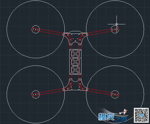超轻 折叠h4 530原创设计方案 电池,云台,飞控,电机,图纸 作者:zrtxr 8092 