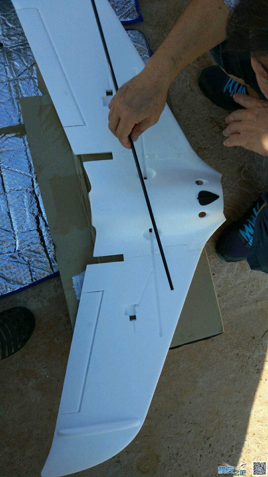 C1 1.2米大飞翼安装 飞控,FPV,航拍,飞翼 作者:wdbj520 9992 