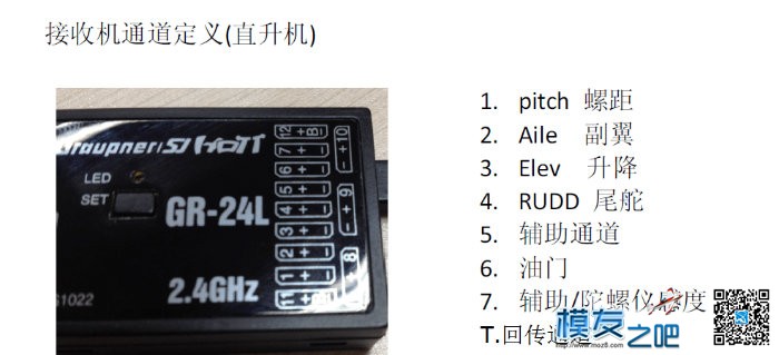 Graupner GR-12L GR-16L GR-24L单线连接V-Bar、MB陀螺仪使用说明 陀螺仪 作者:kevin-cheng 1111 