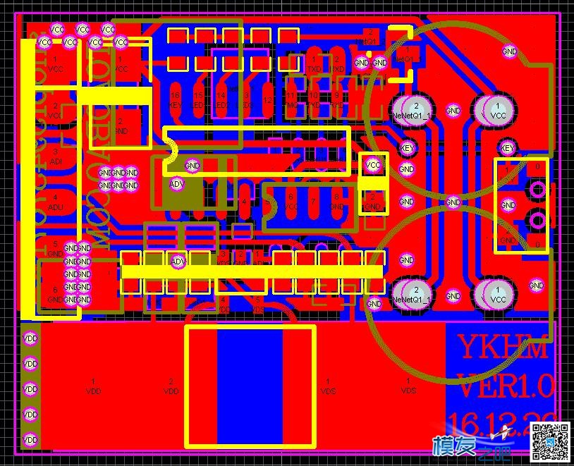 开源 航模电流计 原理图 PCB图 成品图 飞控,开源,APM 作者:1225642413 3689 