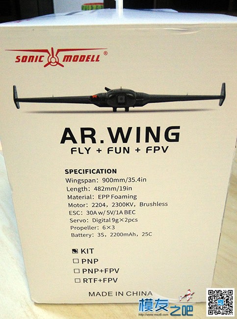 AR.WING飞翼的开箱与简单组装试飞--回归固定翼FPV 穿越机,固定翼,电池,天线,舵机 作者:foxtwo 8823 