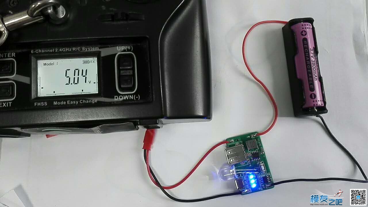 遥控器改装为内置电池，用的USB充电宝模块。 电池,遥控器 作者:布丁 6910 