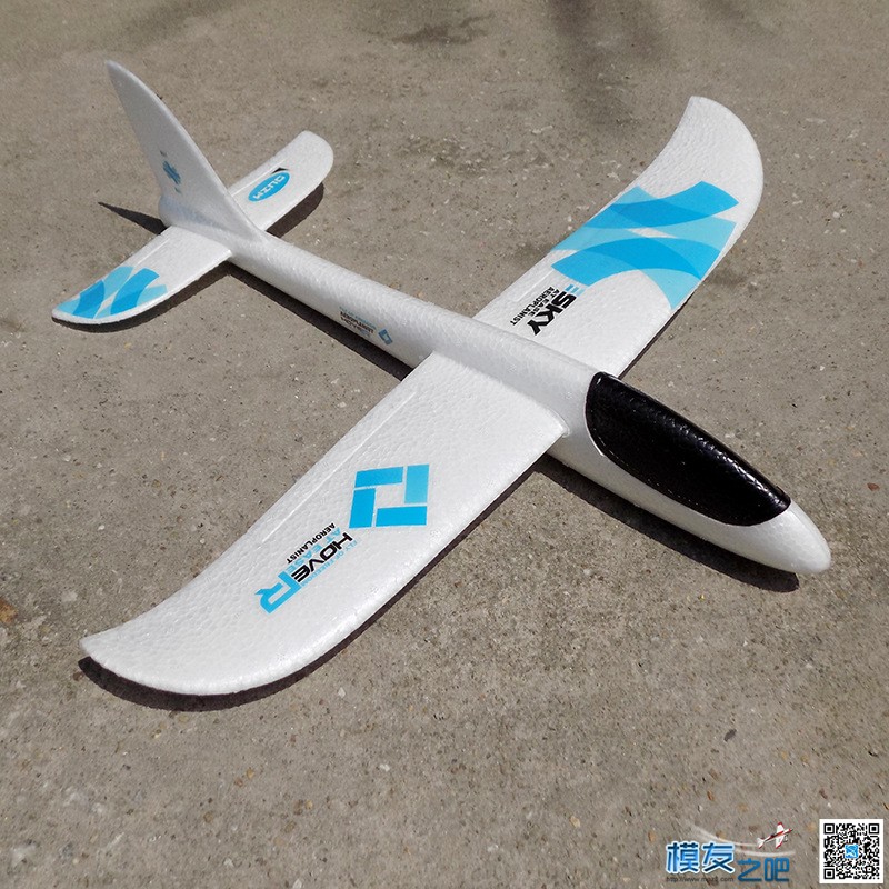 手抛48cm EPP滑翔机，改无舵遥控 滑翔机 作者:payne.pan 3502 