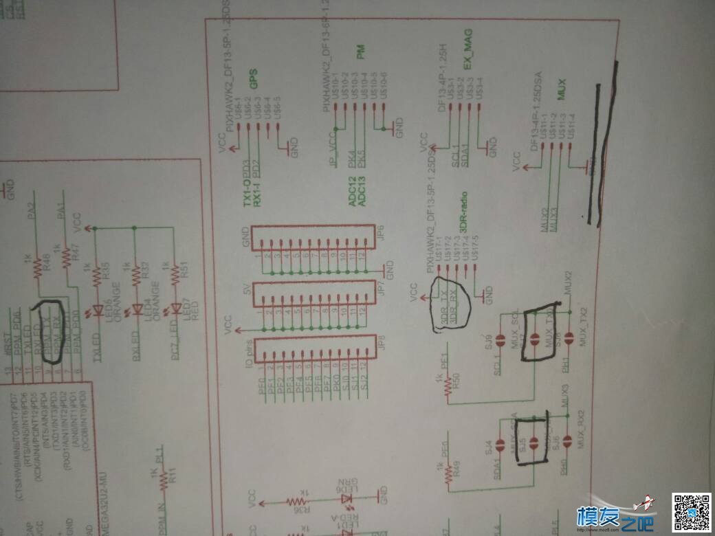 APM2.8飞控应急修理之与所有地面站无法通讯故障 飞控,地面站,APM,蓝牙,电源系统 作者:my21602 6017 