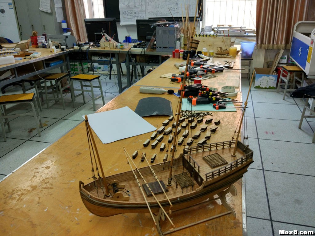 自开料制作的平塔号帆船 卡蒂萨号帆船,哥德堡号帆船,胜利号帆船 作者:mxw7172 575 