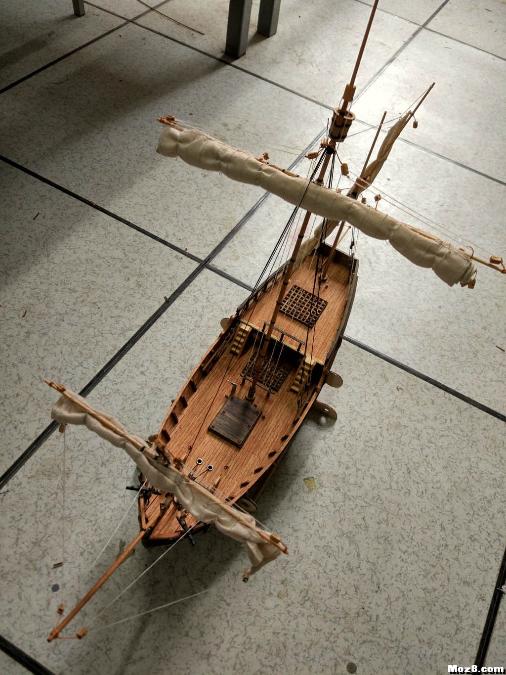 自开料制作的平塔号帆船 卡蒂萨号帆船,哥德堡号帆船,胜利号帆船 作者:mxw7172 9643 