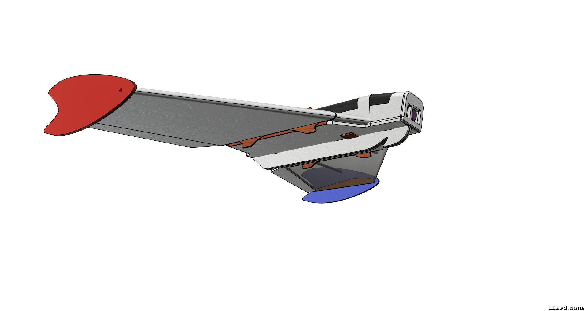Laputa-780-II，继续改进PP板飞翼（附试炸视频） 电池,飞控,飞翼,hirm飞翼,消失的飞翼 作者:peter33 7322 