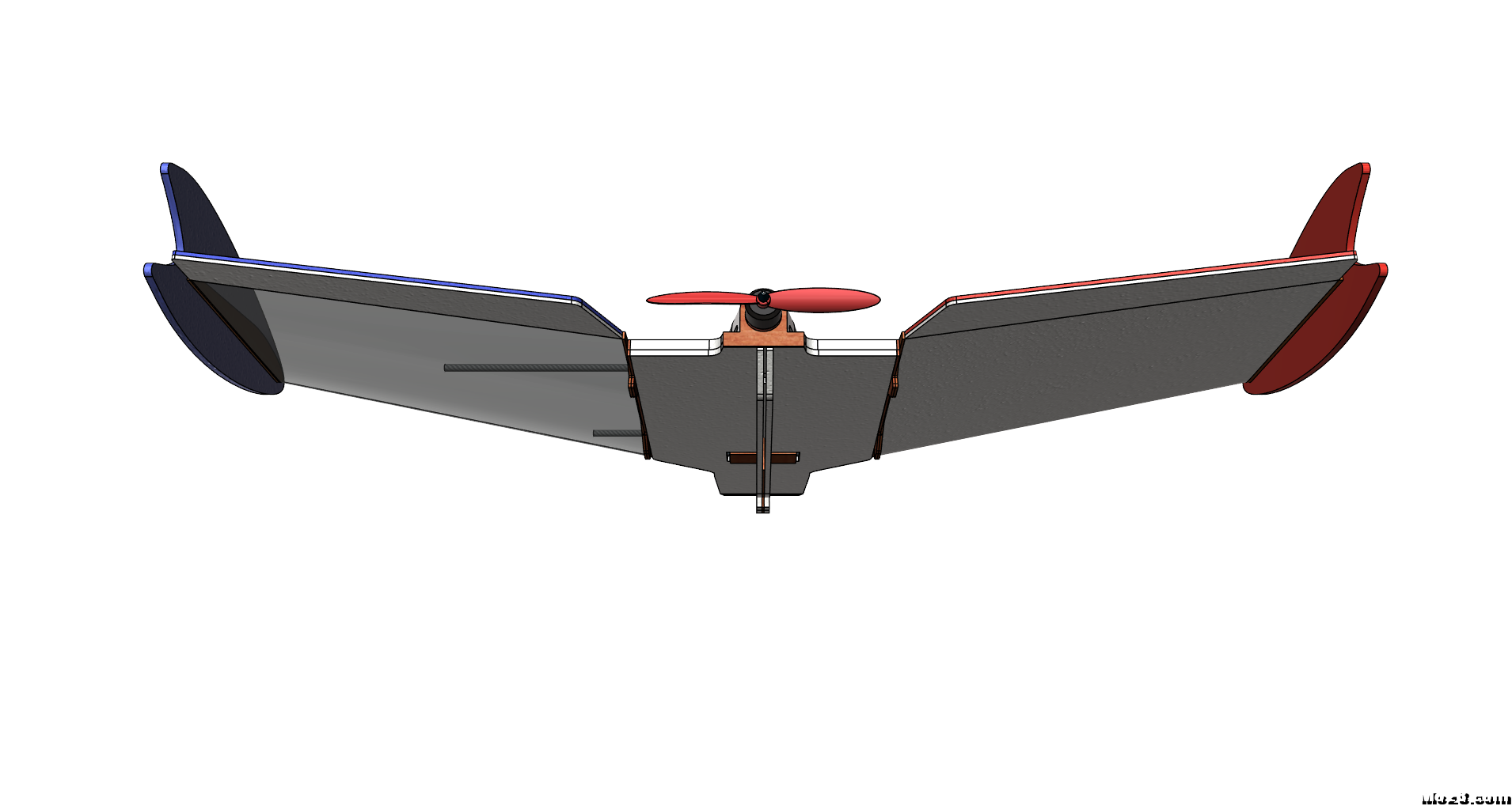 Laputa-780-II，继续改进PP板飞翼（附试炸视频） 电池,飞控,飞翼,hirm飞翼,消失的飞翼 作者:peter33 1353 