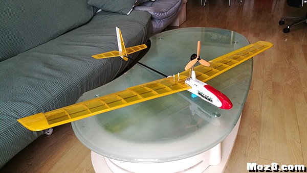 打造一架1.2米轻木便携滑翔机 电池,电调,DIY木制滑翔机 作者:dclanren 9153 