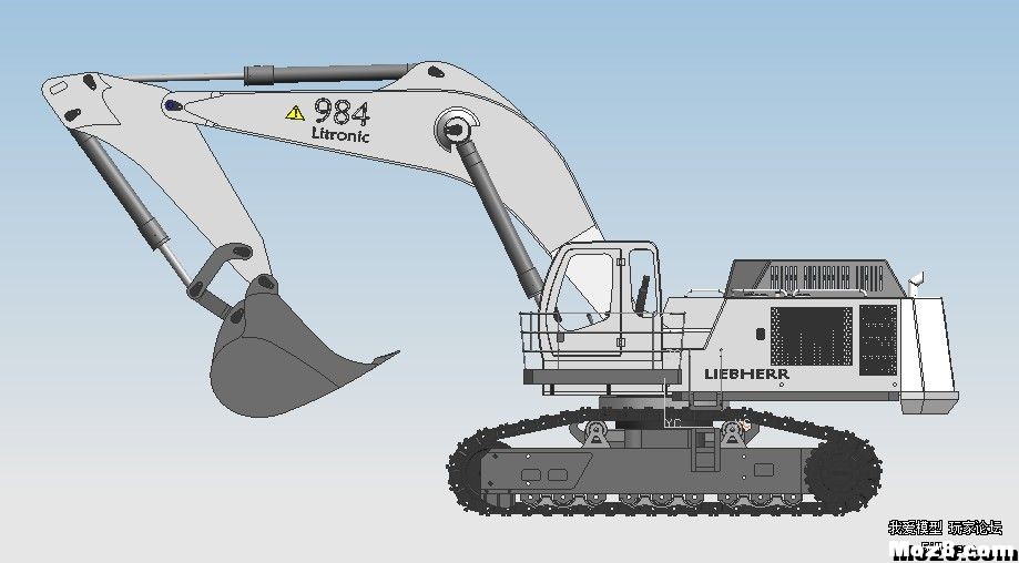 DIY利勃海尔液压挖机模型 liebherr挖机 作者:德克斯特 1085 