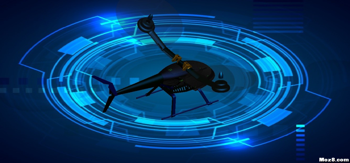 蜂鸟250两轴飞行器（文末附3D打印图纸） 固定翼,直升机,电机,3D打印,图纸 作者:Frontier 6535 