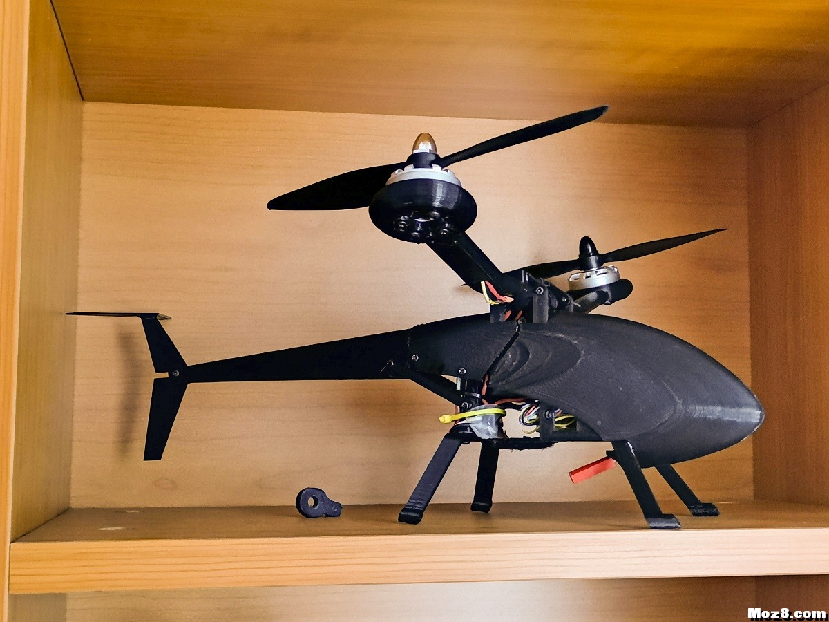 蜂鸟250两轴飞行器（文末附3D打印图纸） 固定翼,直升机,电机,3D打印,图纸 作者:Frontier 7709 