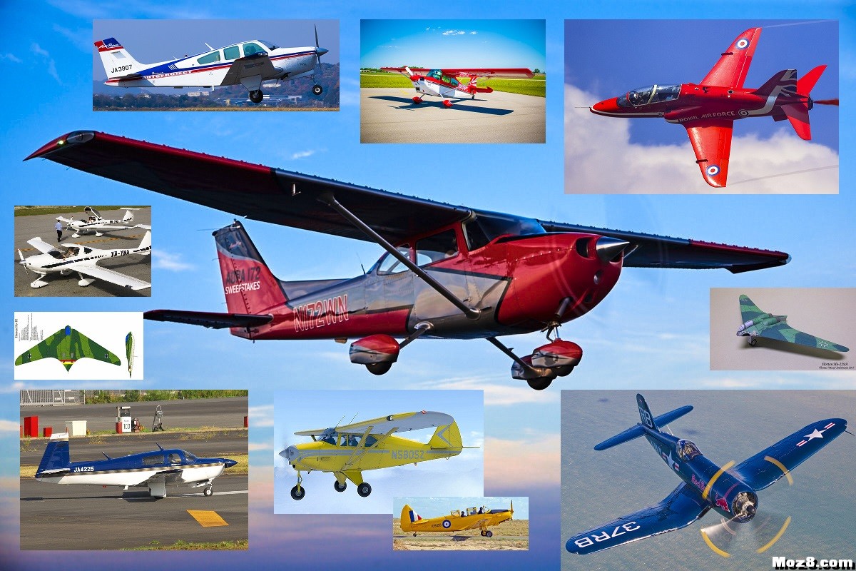 收集11架纸模飞机图纸自助下载（可以放大改飞行版） 图纸 作者:Frontier 8256 