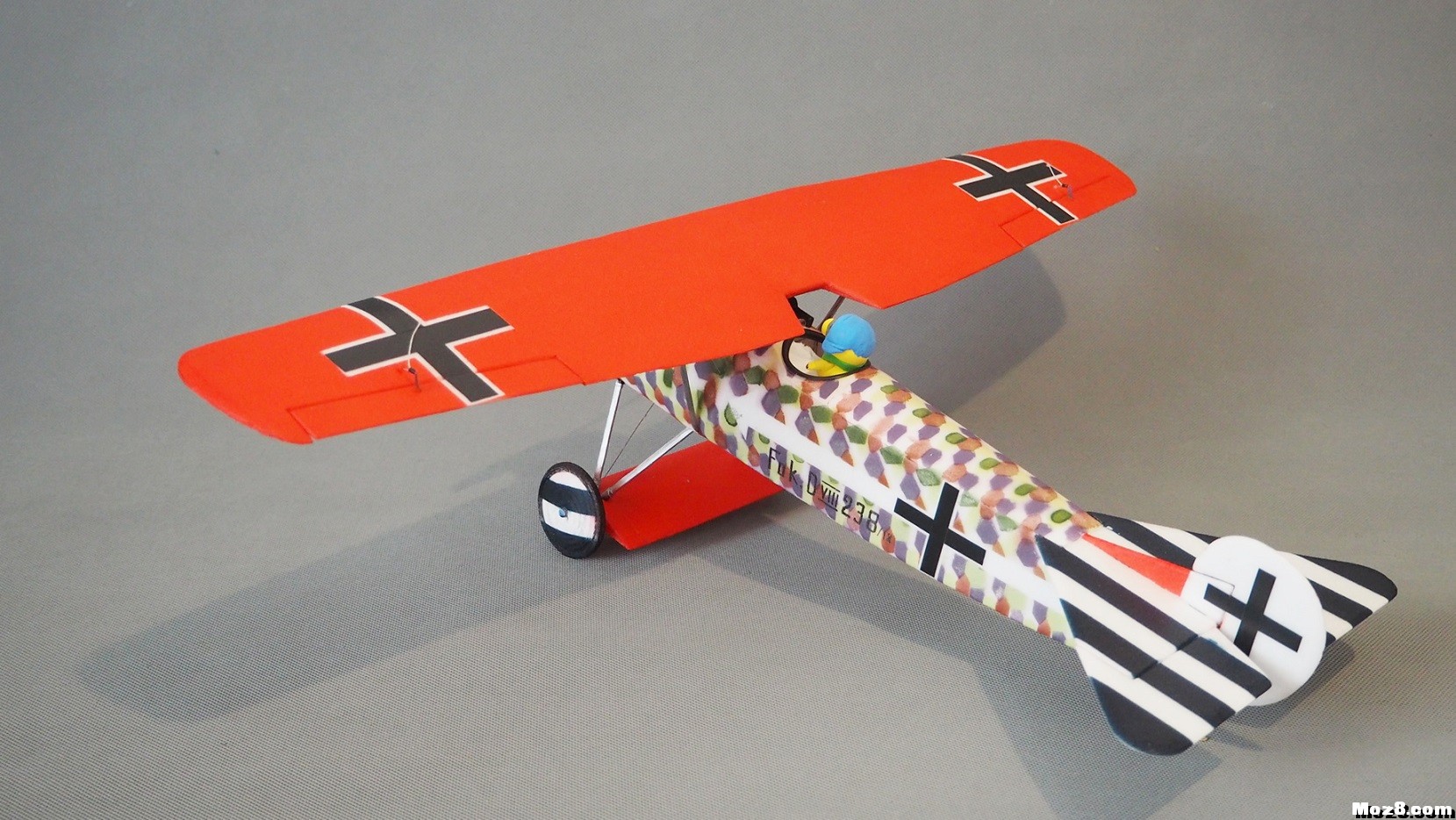 【爱因制造】迷你Fokker D-VIII战机 舵机,接收机,空心杯,bilibili,视频 作者:xbnlkdbxl 5082 