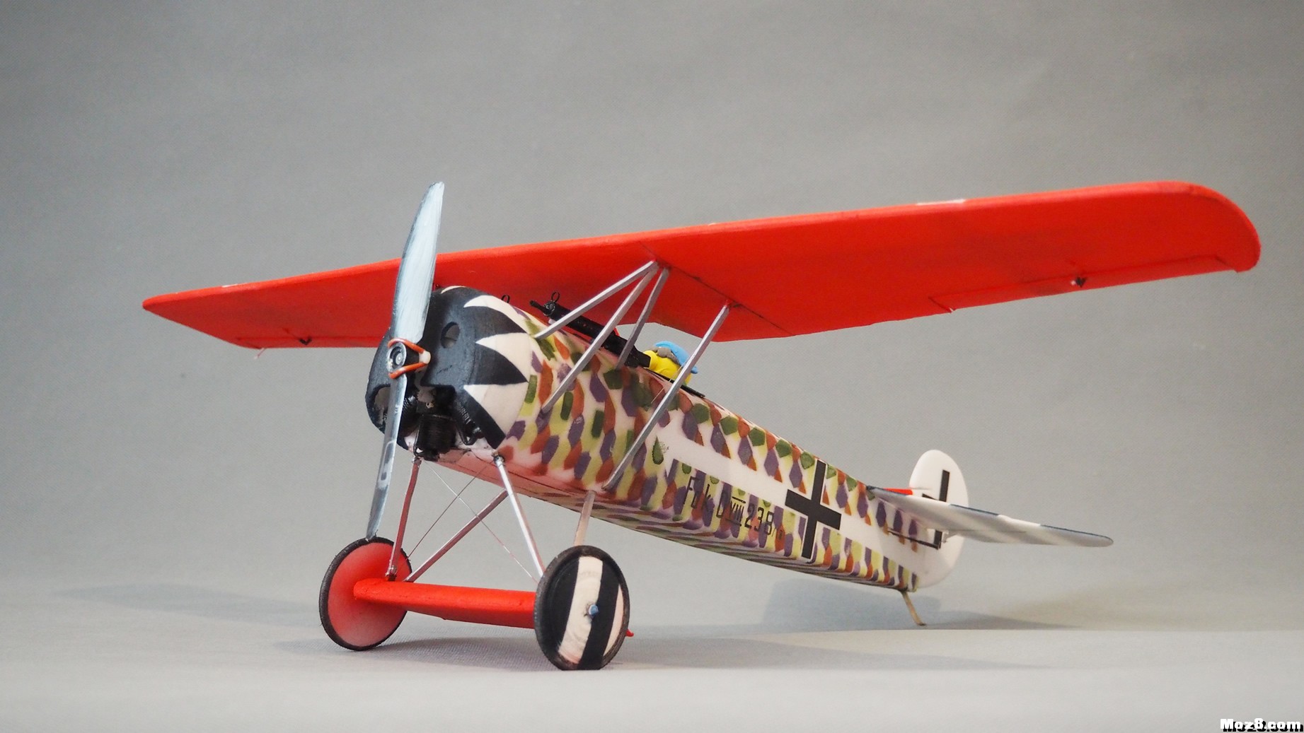 【爱因制造】迷你Fokker D-VIII战机 舵机,接收机,空心杯,bilibili,视频 作者:xbnlkdbxl 7498 