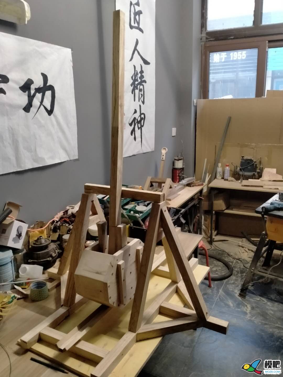 重型抛石机小项目（持续更新） 航模,模型 作者:耍流氓的小屁孩 627 