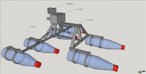 3D打印之 矢量电机座风动救援船