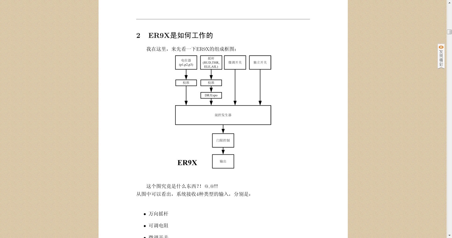 ER9X 简体中文手册 不是那种模糊翻译版本 模糊翻译 作者:emptjf 9453 