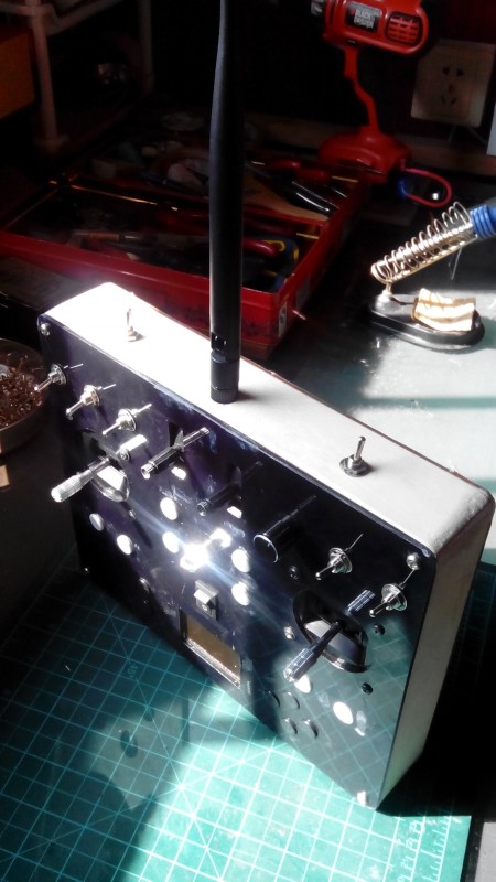 福安航模 试做第一台ER9X神控(挖掘机模型用) 模型,遥控器,接收机,对频 作者:xiaoyer 8310 
