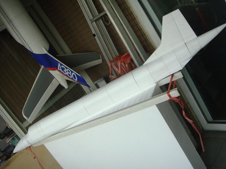 2013年末收官之作“协和空客”原创首发 模型,电池,舵机,电调,图纸 作者:翼虎5856 606 