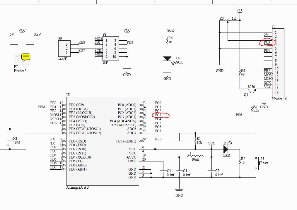 低成本自制航模电子设备系列之一:和我一起用ATMEGA8做遥控器  作者:enots 5412 