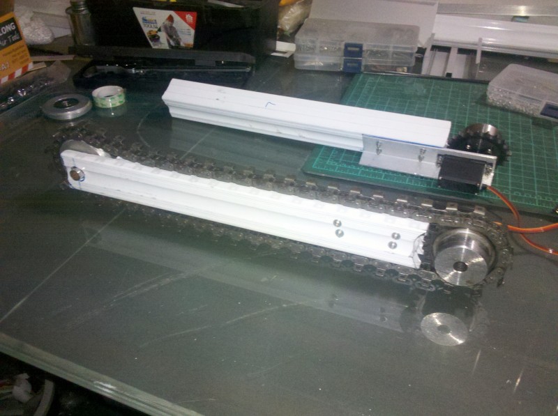 福安航模-全手工丝杆动力挖掘机（更新最新挖土测试） 舵机 作者:xiaoyer 2618 