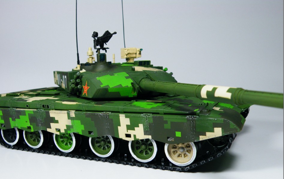 静态模型之1:35中国陆军99B主战坦克 模型,99g能硬刚m1a2吗 作者:xiaoyer 8998 
