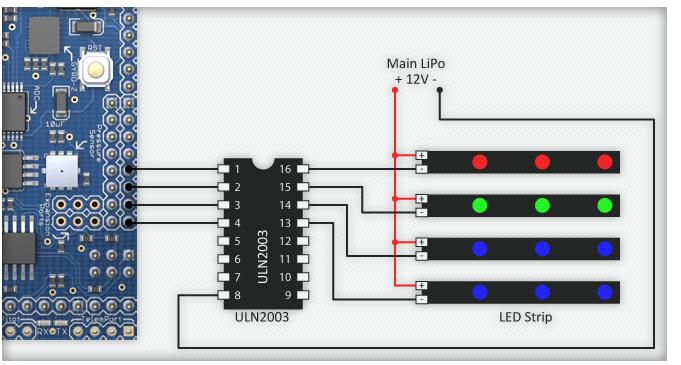《APM飞控LED模式》手把手教你做LED驱动 多旋翼,电池,飞控,电机,遥控器 作者:李老板没钱了 1280 