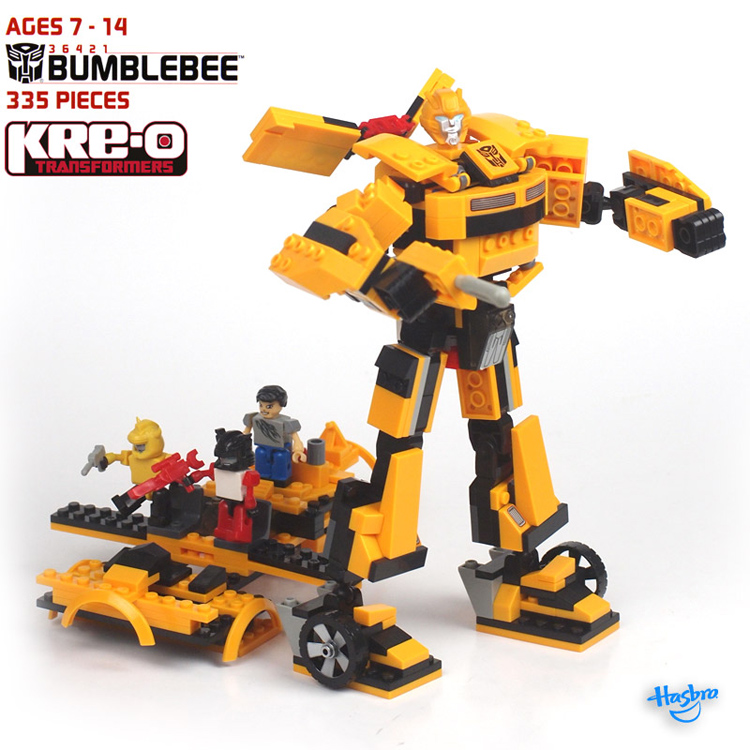 惊呆了！335块积木！ Kre-o 乐高版 变形金刚——大黄蜂 乐高积木拼装 作者:satelives 4974 