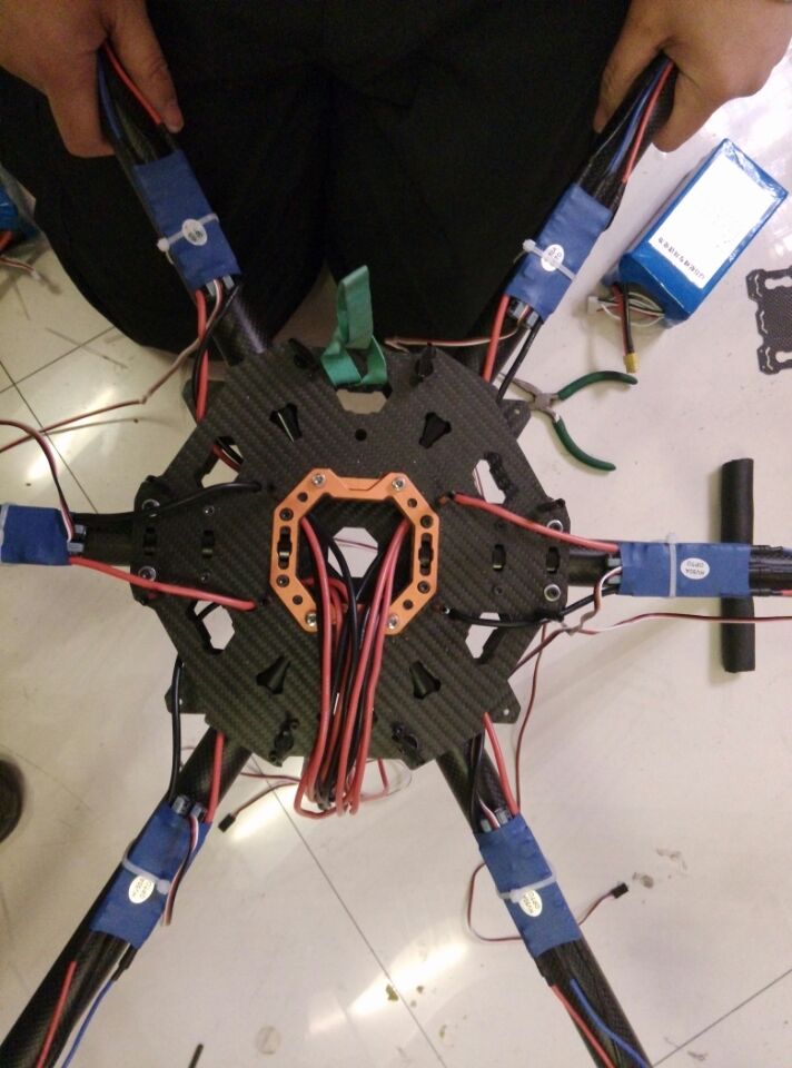 1400mm轴距六轴飞行器安装 飞控,电调,电机,六轴,OSD 作者:俞辰 7279 