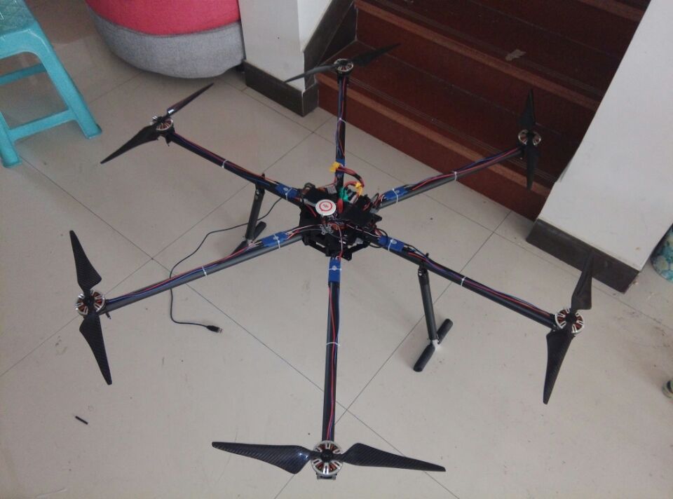 1400mm轴距六轴飞行器安装 飞控,电调,电机,六轴,OSD 作者:俞辰 575 