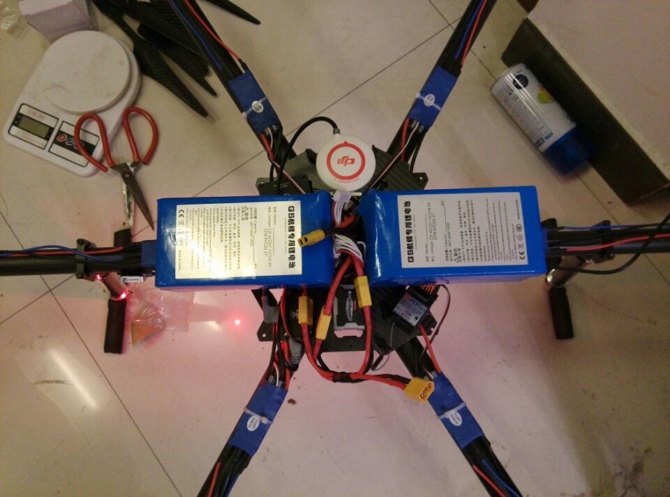 1400mm轴距六轴飞行器安装 飞控,电调,电机,六轴,OSD 作者:俞辰 9447 