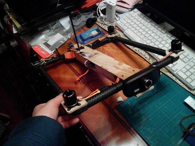山寨 日型 机架 制作 记录帖-机架安装完成  作者:GE-FPV 9957 