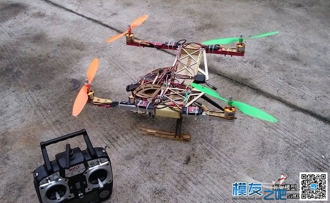 自制四轴首飞成功 飞控,电调,四轴,APM 作者:basbkn 330 