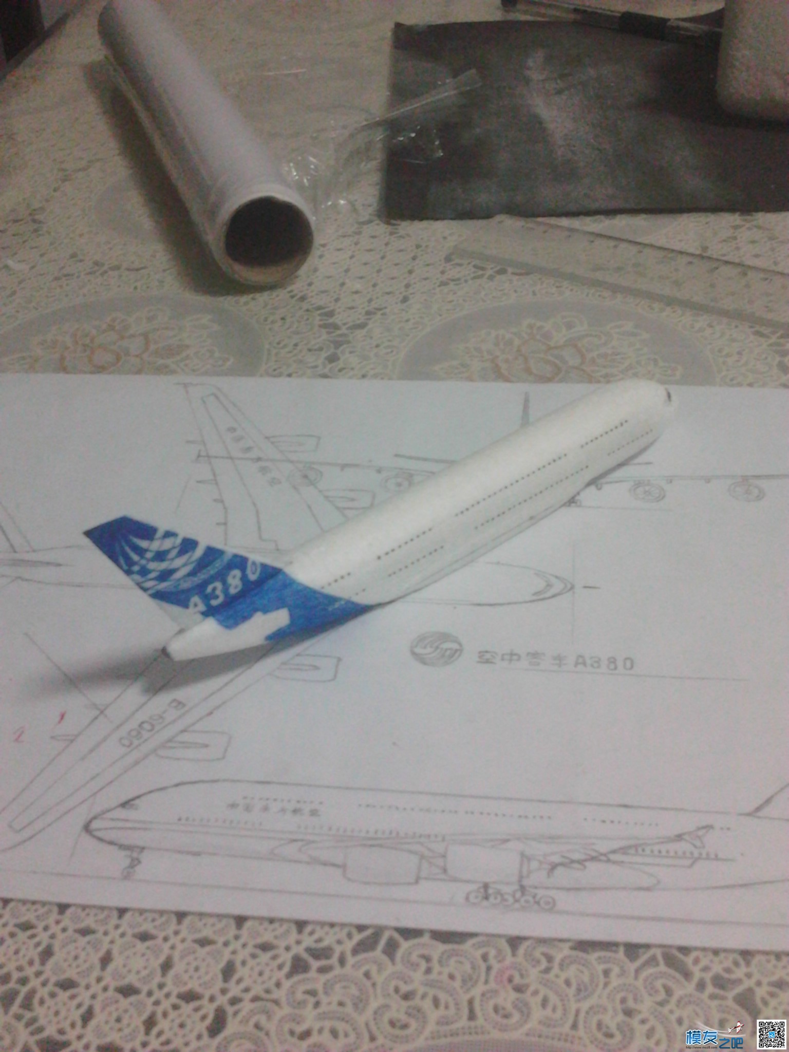 史无前例，自己打造的空客A380！！ 图纸,空客A330-300,空客A380图片,空客A320 作者:♂、戀沵~↘ 3015 