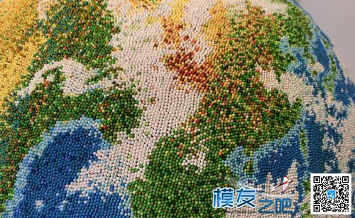 艺术家毅力惊人 花两年用火柴制作地球模型 模型,美国艺术家,美国艺术,惊叹不已,卫星图片 作者:satelives 2335 