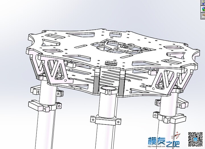 六轴设计图3D组装 六轴,3D打印设计图 作者:cmhoo 2085 