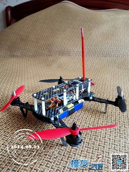GE260 小四轴 总算装好了 四轴,机架 作者:GE-FPV 2460 