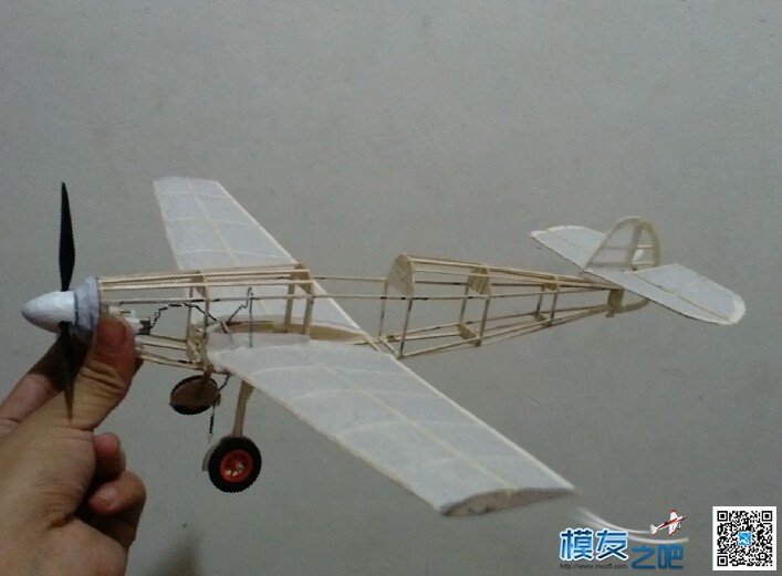 BF-109小灰机首飞爽飞！ 电池,遥控器,图纸,接收机,发动机 作者:飞翔的橡皮筋 6208 