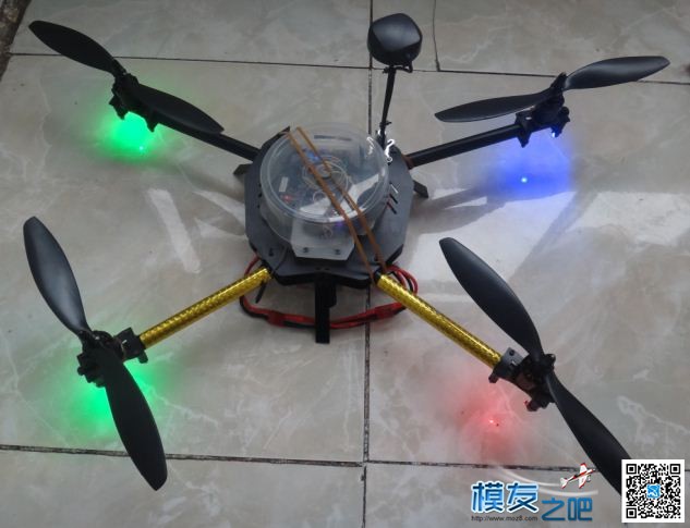 异形四轴+APM GPS定点航拍 电池,飞控,电调,电机,航拍 作者:xukeyi88 288 