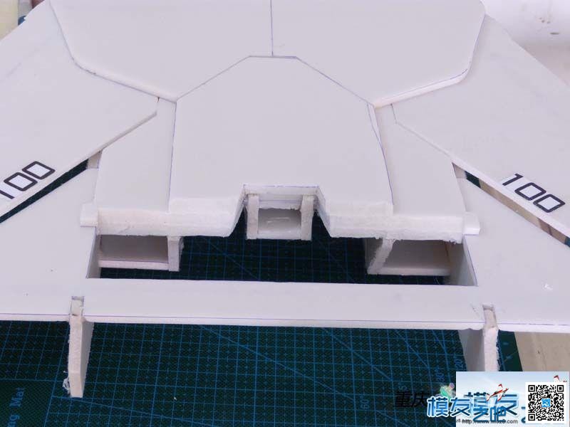 KT板神机】可变翼F-14 两套制作教程 高清图片 续集3 教程 舵机,电机,遥控器,图纸,翼F哪里的车 作者:凯莱 8807 