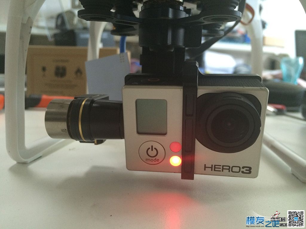 DJI H3-3D小改装——“USB”改“GOPRO背插” 接口,金属,螺丝,拍摄,配件 作者:飞天狼 2803 